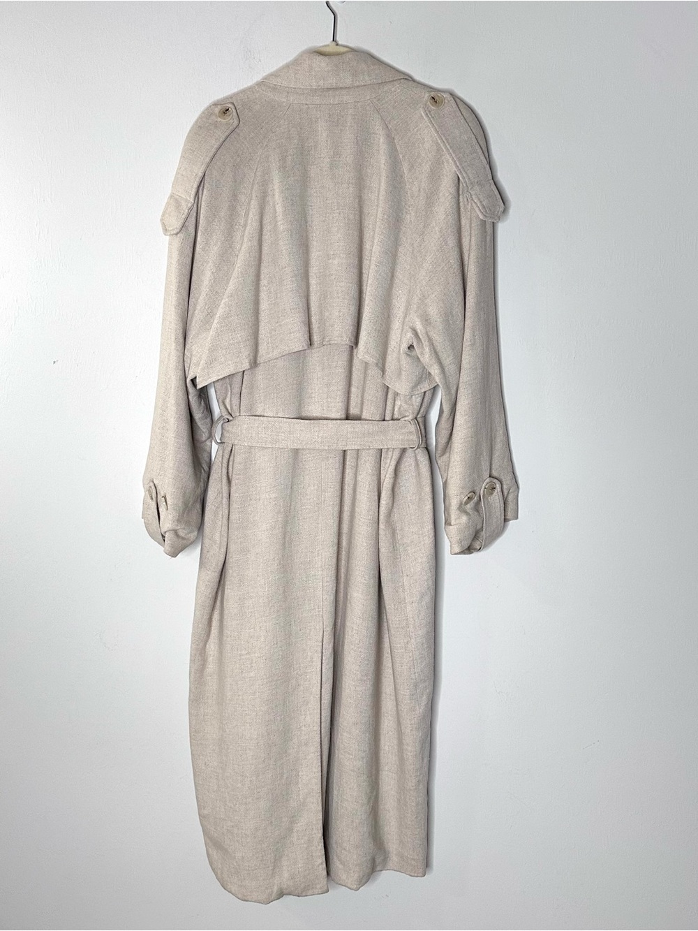 NA-KD Linen Blend Trench Coat 34 (6) - Picture 7 of 8